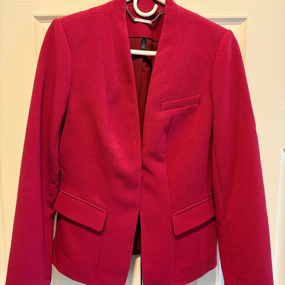 WHBM Blazer size 6 n Cranberry / Red